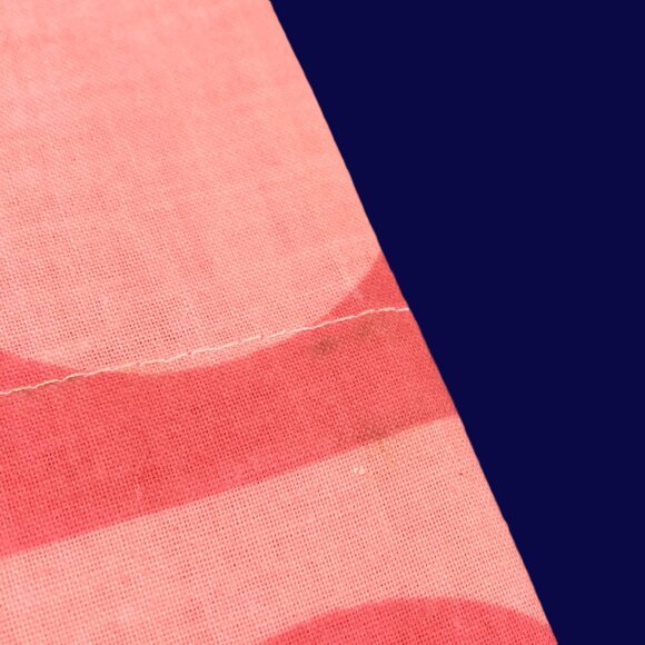 Vintage 70s Truprest CONCORD BLOCK Pink Pillowcase SINGLE: Mod Geometric Pattern - Picture 11 of 11